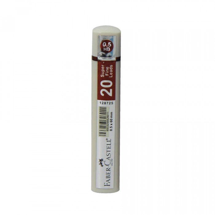 Lead Superfine Grip HB 0.5 mm Tube White